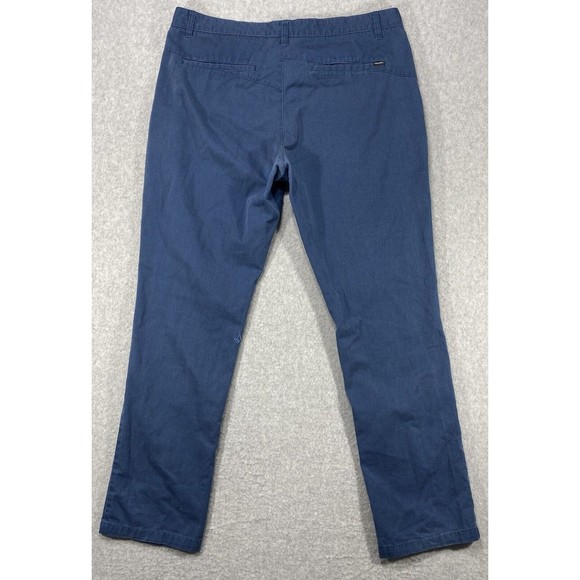 Volcom Pants Mens Size 38x31 Blue Chino Golf Casual Workwear - Picture 9 of 16